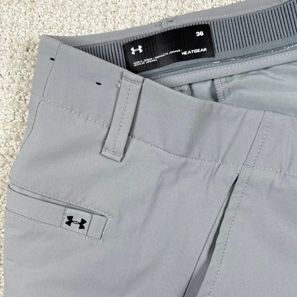 Under Armour Men's 36 Gray Iso-Chill 9" Stretch Waist Performance Golf Shorts - Picture 1 of 9